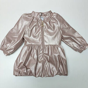 Oil & Water Girls 2/3 Year Spring Jacket / Rain Coat Shimmery Pink